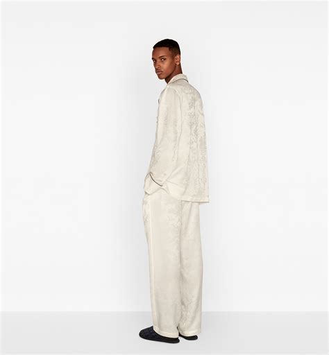 dior pyjamas men|Toile de Jouy Pajama Shirt White Technical Silk Jacquard .